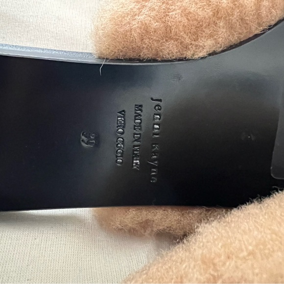 Jenni Kayne shearling mules NIB 39 natural - Picture 2 of 6